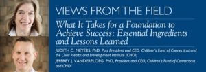 Views from teh Field: What it takes for a foundation to achieve success