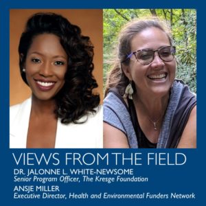 Views from the field by Dr. Jalonne L. White-Newsome and Ansje Miller