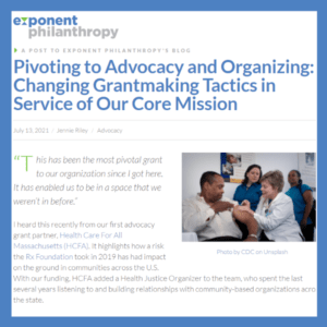 pivoting to advocacy