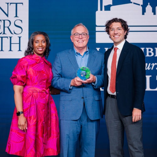 Mark Constantine of the Dogwood Health Trust accepts the 2026 Terrance Keenan Leadership Award