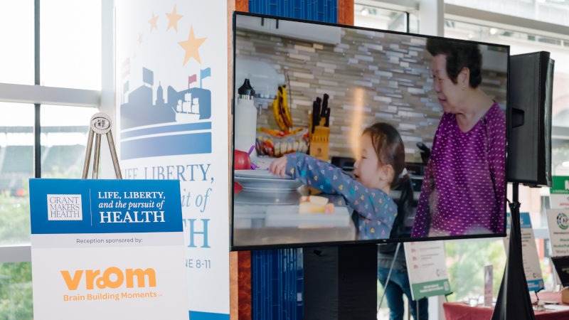 Your organization can host a screen in a high traffic area to share video content you have created.